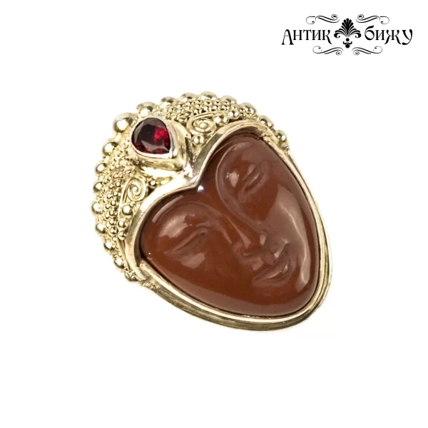 Винтажное серебряное кольцо «Лик Богини» от Sajen