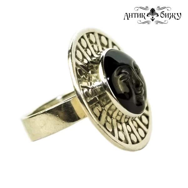 Винтажное серебряное кольцо «Лик Солнца» от Sajen