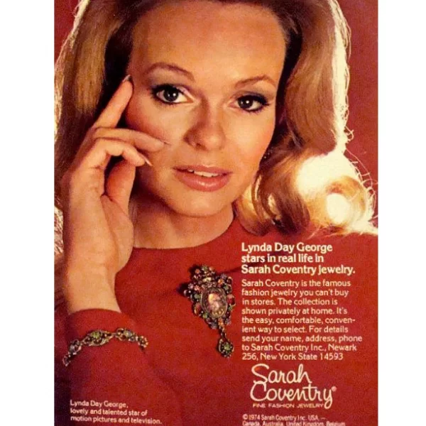Винтажный комплект брошь-кулон, серьги, браслет «Графиня» от Sarah Coventry Купить бижутерию