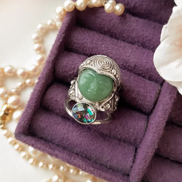 Серебряный перстень «Богиня природы» от Sajen Купить