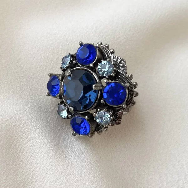 Винтажное кольцо «Магия синего» от Florenza Купить