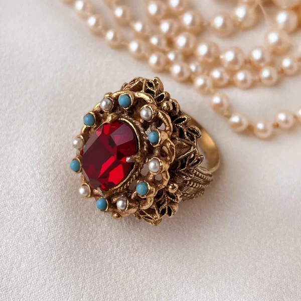Винтажное кольцо «Величие» от Florenza Купить антиквариат