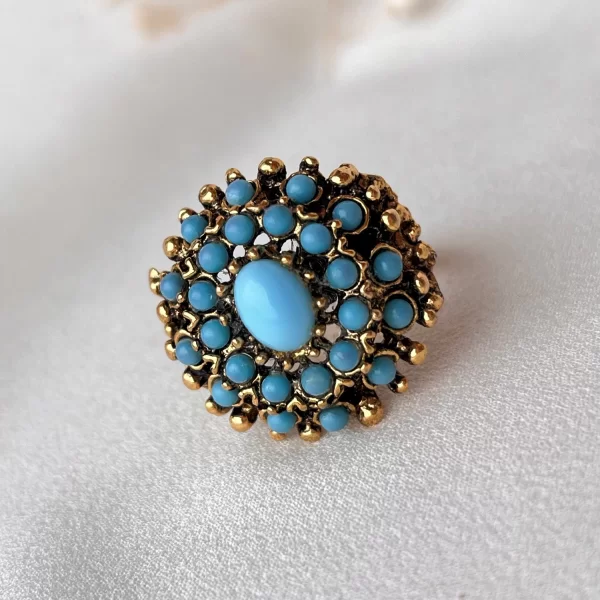 Винтажное кольцо «Бирюза» от Florenza Купить