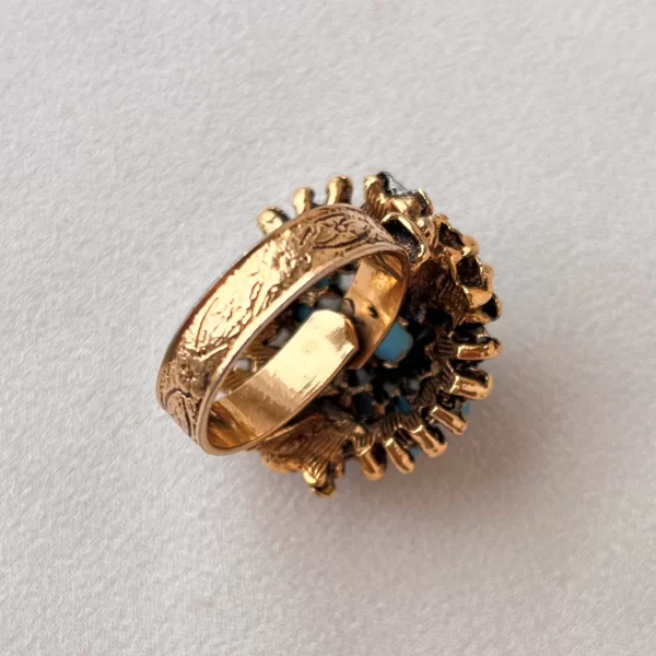 Винтажное кольцо «Бирюза» от Florenza Старинные украшения