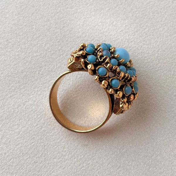 Винтажное кольцо «Бирюза» от Florenza Купить с доставкой