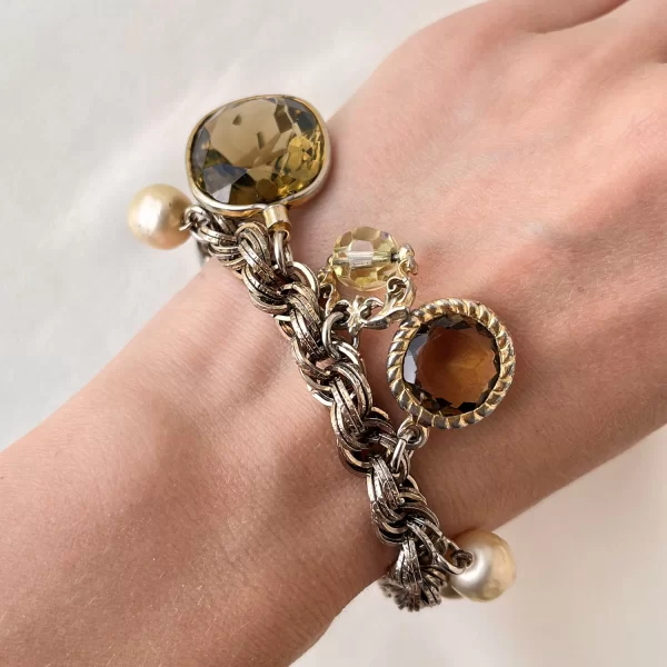 Винтажный браслет с подвесками «Дымка» от Accessocraft Купить бижутерию