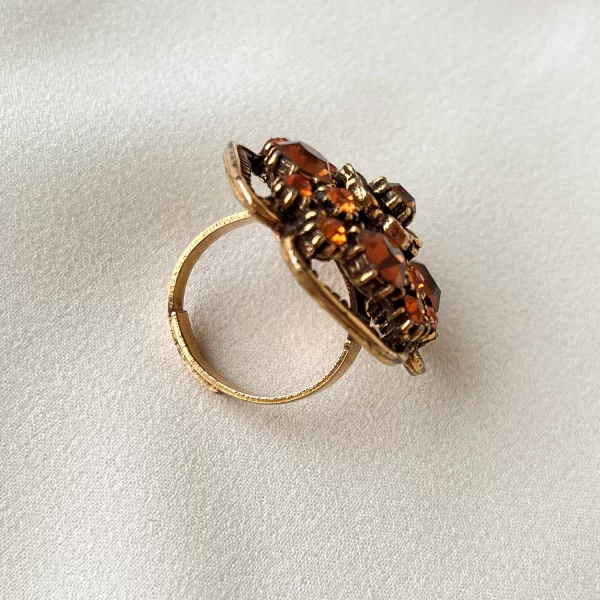 Винтажное кольцо «Цветок» от Florenza Купить винтаж