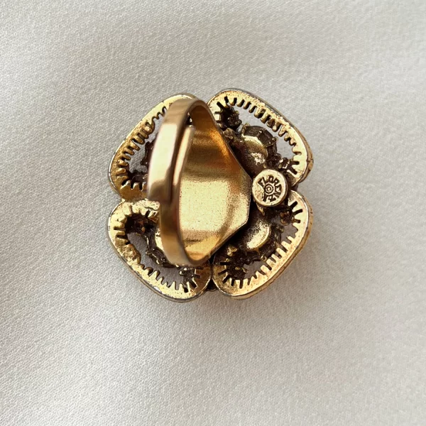 Винтажное кольцо «Цветок» от Florenza Купить антиквариат