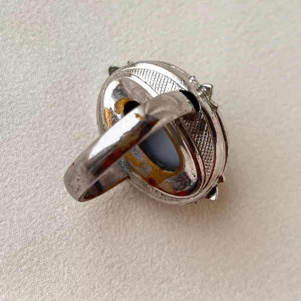 Винтажное кольцо «Бирюза и серебро» от Whiting and Davis Купить антиквариат