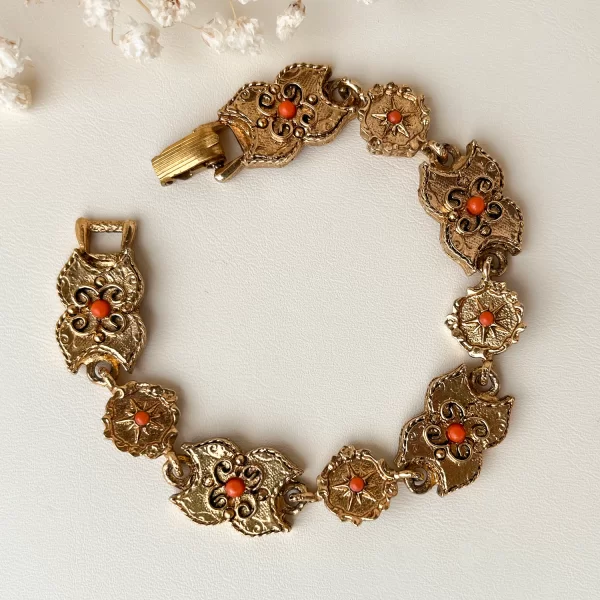 Винтажный браслет «Коралл» от Art Старинные украшения