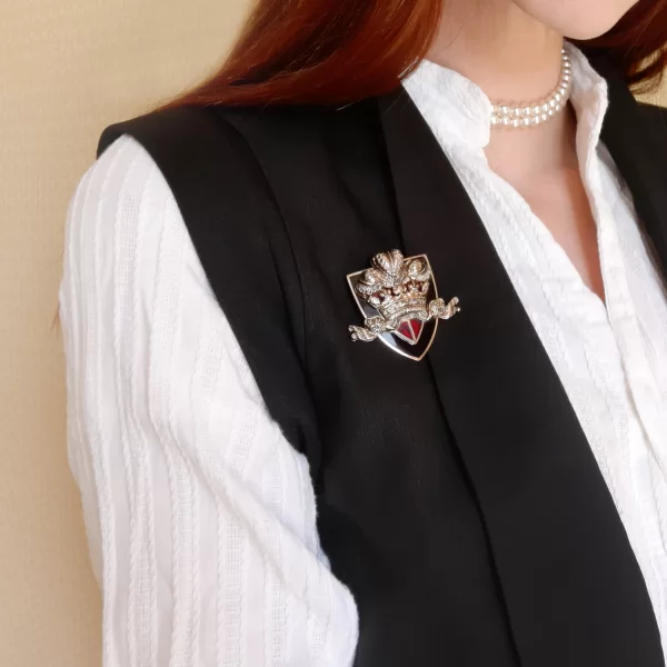 Винтажная брошь «Коронация» от Accessocraft Купить антиквариат
